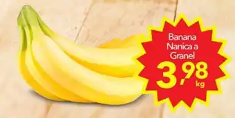 Lopes Supermercados Banana Nanica a granel 1kg oferta