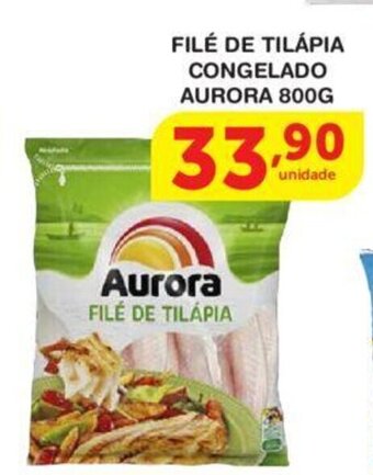 Roldão Filé de Tilapia Congelado Aurora 800g oferta