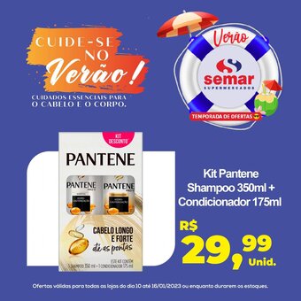 Semar Supermercado Kit Pantene Shampoo 350ml + Condicionador 175ml oferta