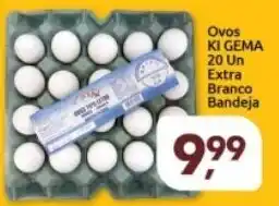 Ovos Ki Gema 20 un extra Branco bandeja