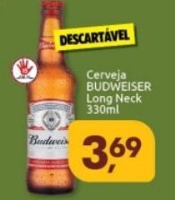 Supermercados Nori Cerveja Budweiser Long Neck 330ml oferta