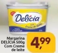 Supermercados Nori Margarina Delicia 500g com creme de leite oferta