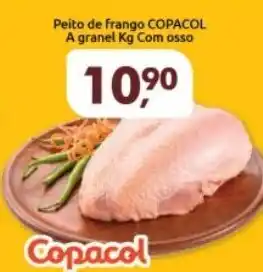 Supermercados Nori Peito de Frango Copacol a granel 1kg com osso oferta