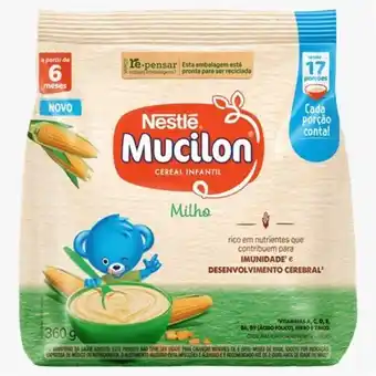 Cereal infantil milho mucilon 360g