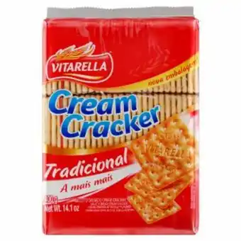 Supermercado Estrela Azul Biscoito cream cracker vitarella tradicional 350g oferta