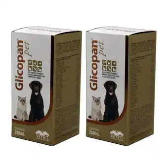 Pão de Açúcar Glicopan pet 250ml vetnil kit 2 frascos cães e gatos oferta
