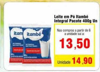 Leite em pó itambé integral