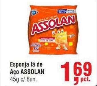 Higa Atacado Esponja lã de aço assolan oferta