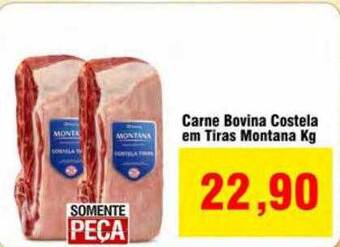 Spani Atacadista Carne bovina costela em tiras montana kg oferta