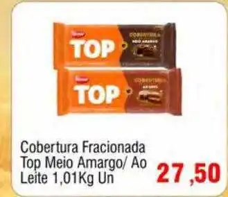 Spani Atacadista Cobertura fracionada top meio amargo ou ao leite oferta