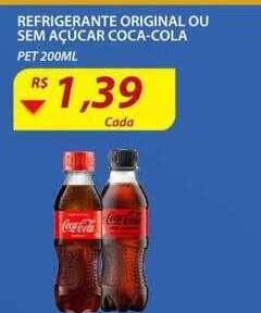 Assaí Atacadista Refrigerante original ou sem açúcar coca-cola oferta