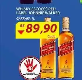Assaí Atacadista Whisky escocés red label johnnie walker oferta