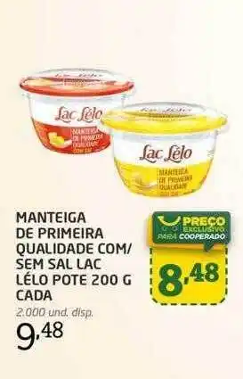 Cooper Manteiga de primeira qualidade com ou sem sal lac lélo pote oferta