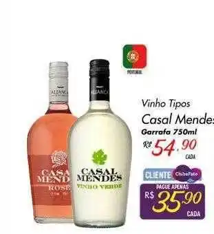Vinho tipos casal mendes