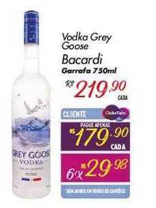Vodka grey goose bacardi
