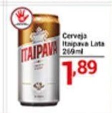 X Supermercados Cerveja Itaipava lata 269ml oferta
