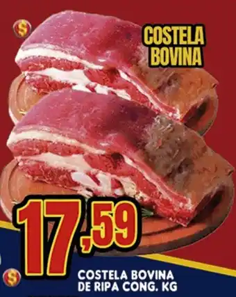 Supermercados Cristal Costela Bovina de Ripa cong. 1kg oferta