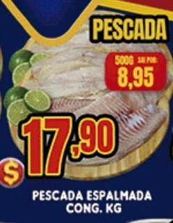 Supermercados Cristal Pescada Espalmada cong. 1kg oferta