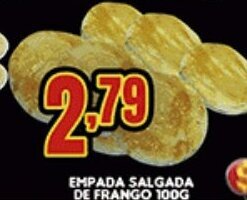 Supermercados Cristal Empada Salgada de frango 100g oferta