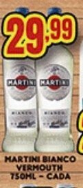 Supermercados Cristal Martini Bianco Vermoth 750ml cada oferta