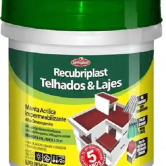 Leroy Merlin Manta acrílica impermeabiliz. telhados e lajes 20 kg telha oferta