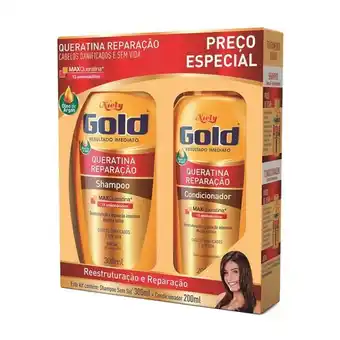 Kit niely gold sh+cd queratina reparacao 500ml