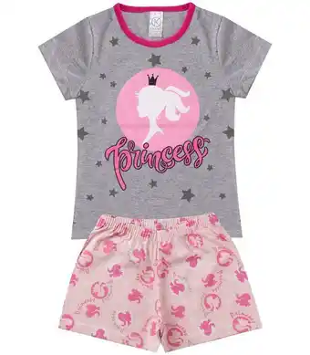 Pijama infantil feminino kappes cinza