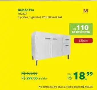 Balcão pia