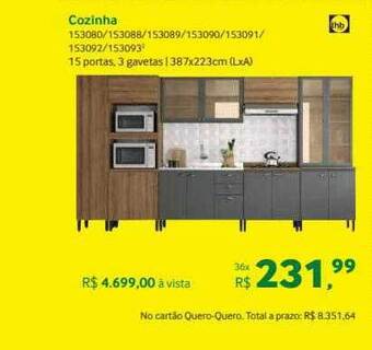Quero Quero Cozinha oferta
