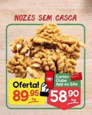 Supermercados Princesa Nozes sem casca oferta