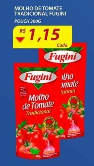 Assaí Atacadista Molho de Tomate Tradicional Fugini 300g oferta