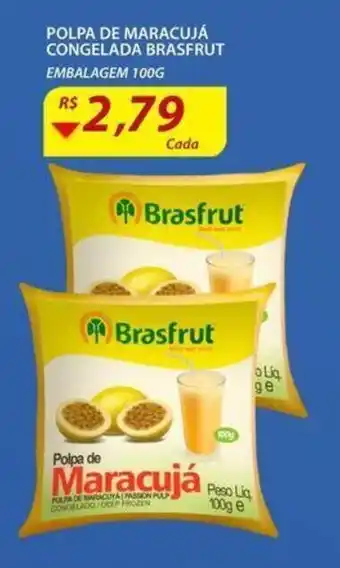 Assaí Atacadista Polpa de Maracuja Congelada Brasfrut 100g oferta