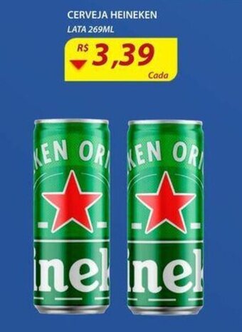 Assaí Atacadista Cerveja Heineken lata 269ml oferta