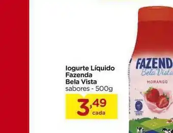 Iogurte Líquido Fazenda Bela Vista 500g
