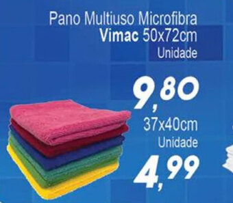 Villefort Atacadista Pano Multiuso microfibra Vimac 50x72cm oferta