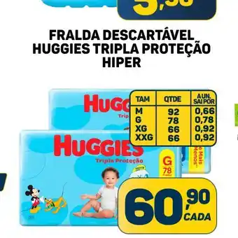 Dom Atacadista Fralda descartável oferta