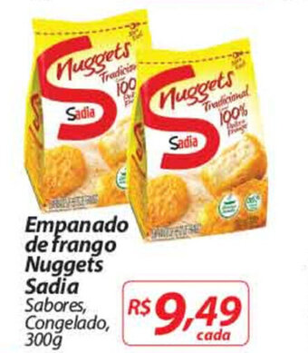 Nacional Empanado de frango Nuggets Sadia 300g oferta