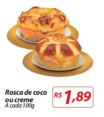 Nacional Rosca de coco ou creme 100g oferta