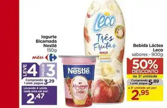Carrefour Iogurte Bicamada Nestlé Leve 4 Pague 3 150g oferta