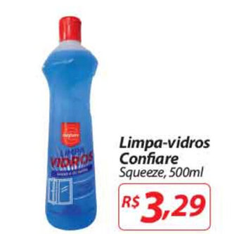 Limpa Vidros Confiare 500ml
