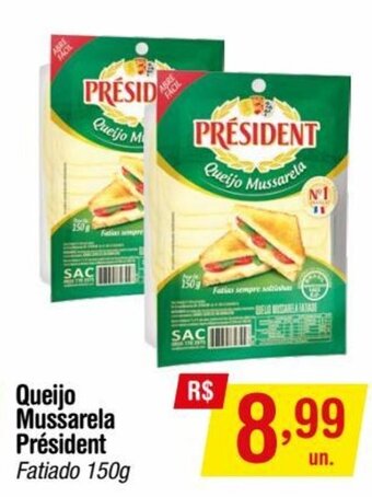 Fort Atacadista Queijo Mussarela Président 150g oferta