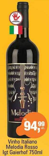 Supermercados Alvorada Vinho italiano melodia rosso igt gaierhof oferta