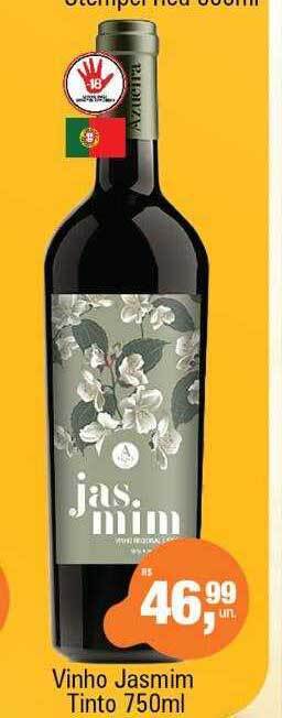 Supermercados Alvorada Vinho jasmim tinto oferta