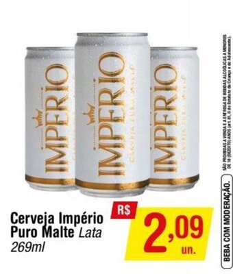 Fort Atacadista Cerveja Imperio Puro Malte lata 269ml oferta