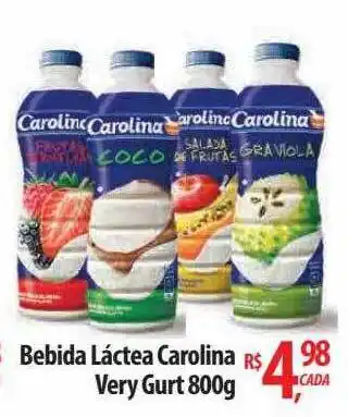 Abevê Supermercados Bebida láctea carolina very gurt oferta