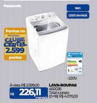 Lojas Certel Lava-roupas panasonic oferta