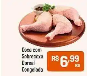 Coxa com sobrecoxa dorsal congelada