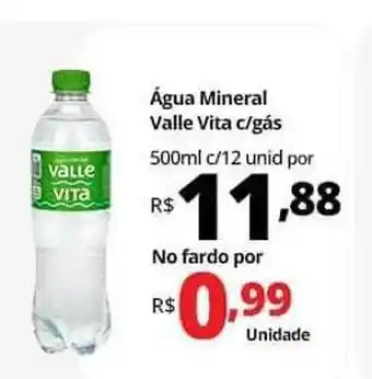 Água mineral valle vita c gás