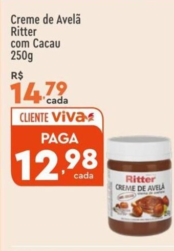 Creme de Avelã Ritter com Cacau 250g