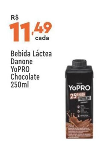 Supper Rissul Bebida Láctea Danone YoPro Chocolate 250ml oferta